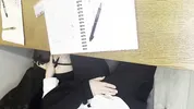 Alt classmate blows me during lesson and begs to fuck her in toilet