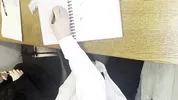 Alt classmate blows me during lesson and begs to fuck her in toilet
