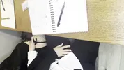 Alt classmate blows me during lesson and begs to fuck her in toilet