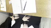 Alt classmate blows me during lesson and begs to fuck her in toilet