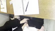 Alt classmate blows me during lesson and begs to fuck her in toilet