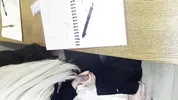 Alt classmate blows me during lesson and begs to fuck her in toilet