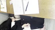 Alt classmate blows me during lesson and begs to fuck her in toilet