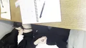 Alt classmate blows me during lesson and begs to fuck her in toilet