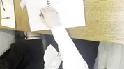 Alt classmate blows me during lesson and begs to fuck her in toilet