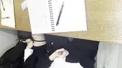 Alt classmate blows me during lesson and begs to fuck her in toilet