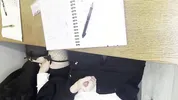 Alt classmate blows me during lesson and begs to fuck her in toilet