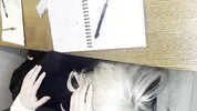 Alt classmate blows me during lesson and begs to fuck her in toilet