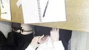 Alt classmate blows me during lesson and begs to fuck her in toilet