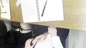 Alt classmate blows me during lesson and begs to fuck her in toilet