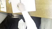 Alt classmate blows me during lesson and begs to fuck her in toilet