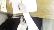 Alt classmate blows me during lesson and begs to fuck her in toilet