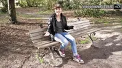 lovely 19 years Luna does anal casting