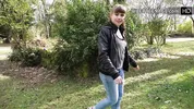 lovely 19 years Luna does anal casting