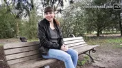 lovely 19 years Luna does anal casting