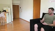 I fuck my friend daughter, she hands me her ass and I cum inside