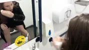 Cheating boss takes surprise facial in pub toilets