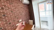 It's not an air conditioner remote!-stepmother in a tight dress lost the remote for a sex toy