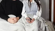 18+ hot schoolgirl with big boobs having sex on the sly almost got caught