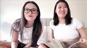 Nerdy Asian Step Sisters Prove They're Not Virgins - Family Therapy - Alex Adams