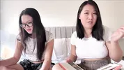 Nerdy Asian Step Sisters Prove They're Not Virgins - Family Therapy - Alex Adams