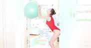 Mila Playing With Her Balloon