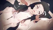 【Demon Slayer Nezuko Kamado】gangbang Animation Hentai 3D. (Kimetsu no Yaiba)