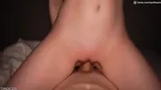 Horny stepsister + stepbrother = double cumshot