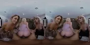 Three sizzling blondes, Allie Nicole, Emma Hix, & Kiara Cole, get their pussies worked before prom