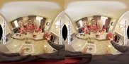Experience the ultimate victory celebration as star quarterback treats Blake Blossom, Delilah Day, and Jazlyn Ray to his big cock