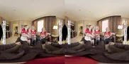 Experience the ultimate victory celebration as star quarterback treats Blake Blossom, Delilah Day, and Jazlyn Ray to his big cock