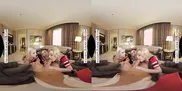 Experience the ultimate victory celebration as star quarterback treats Blake Blossom, Delilah Day, and Jazlyn Ray to his big cock