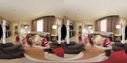 Experience the ultimate victory celebration as star quarterback treats Blake Blossom, Delilah Day, and Jazlyn Ray to his big cock