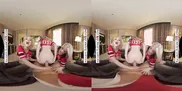 Experience the ultimate victory celebration as star quarterback treats Blake Blossom, Delilah Day, and Jazlyn Ray to his big cock