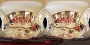 Experience the ultimate victory celebration as star quarterback treats Blake Blossom, Delilah Day, and Jazlyn Ray to his big cock