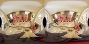 Experience the ultimate victory celebration as star quarterback treats Blake Blossom, Delilah Day, and Jazlyn Ray to his big cock