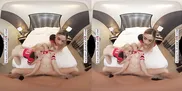Experience the ultimate victory celebration as star quarterback treats Blake Blossom, Delilah Day, and Jazlyn Ray to his big cock