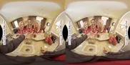 Experience the ultimate victory celebration as star quarterback treats Blake Blossom, Delilah Day, and Jazlyn Ray to his big cock