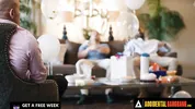 ACCIDENTAL GANGBANG - Hot Casey Calvert Get Gangbanged To Relieve Boredom SPANISH SUBTITLES