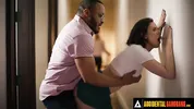 ACCIDENTAL GANGBANG - Hot Casey Calvert Get Gangbanged To Relieve Boredom SPANISH SUBTITLES