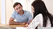 Stunning Brunette Teen Marley Brinx Gets Her Toes Sucked And Fucked