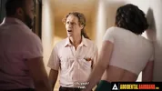 ACCIDENTAL GANGBANG - Wild Casey Calvert Offers To Get Gangbanged To Fight Horny Men's Boredom