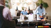 ACCIDENTAL GANGBANG - Wild Casey Calvert Offers To Get Gangbanged To Fight Horny Men's Boredom