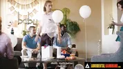 ACCIDENTAL GANGBANG - Wild Casey Calvert Offers To Get Gangbanged To Fight Horny Men's Boredom