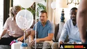 ACCIDENTAL GANGBANG - Wild Casey Calvert Offers To Get Gangbanged To Fight Horny Men's Boredom