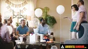 ACCIDENTAL GANGBANG - Wild Casey Calvert Offers To Get Gangbanged To Fight Horny Men's Boredom