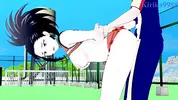 Momo Yaoyorozu and Izuku Midoriya have intense sex on the rooftop. - My Hero Academia Hentai