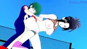Momo Yaoyorozu and Izuku Midoriya have intense sex on the rooftop. - My Hero Academia Hentai