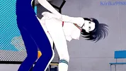 Momo Yaoyorozu and Izuku Midoriya have intense sex on the rooftop. - My Hero Academia Hentai
