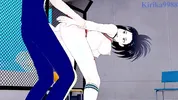 Momo Yaoyorozu and Izuku Midoriya have intense sex on the rooftop. - My Hero Academia Hentai